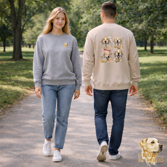Labrador Retriever Moments Crewneck Sweatshirt | Eco-Limited