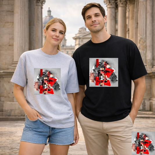 Surreal Identity Collage T-Shirt | Eco-Limited